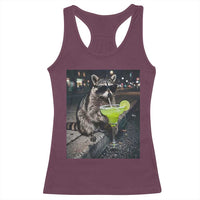 Margarita Cocktail Racerback Tank Top Funny Raccoon Mexican Food Meme