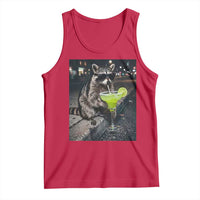 Margarita Cocktail Tank Top Funny Raccoon Mexican Food Meme