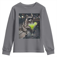 Margarita Cocktail Youth Sweatshirt Funny Raccoon Mexican Food Meme