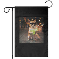 Cinco de Mayo Margarita Garden Flag Funny Chihuahua Drinking Cocktail Mexican Fiesta Gift