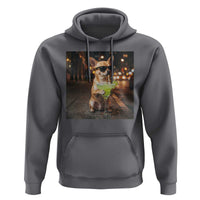 Cinco de Mayo Margarita Hoodie Funny Chihuahua Drinking Cocktail Mexican Fiesta Gift