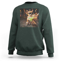 Cinco de Mayo Margarita Sweatshirt Funny Chihuahua Drinking Cocktail Mexican Fiesta Gift