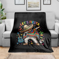Lets Fiesta Throw Blanket Funny Dabbing Boy Cinco De Mayo Fiesta