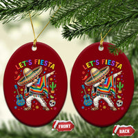 Lets Fiesta Ceramic Ornament Funny Dabbing Boy Cinco De Mayo Fiesta