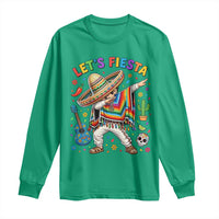 Lets Fiesta Long Sleeve Shirt Funny Dabbing Boy Cinco De Mayo Fiesta