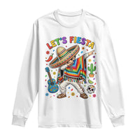 Lets Fiesta Long Sleeve Shirt Funny Dabbing Boy Cinco De Mayo Fiesta