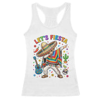 Lets Fiesta Racerback Tank Top Funny Dabbing Boy Cinco De Mayo Fiesta