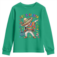 Lets Fiesta Youth Sweatshirt Funny Dabbing Boy Cinco De Mayo Fiesta