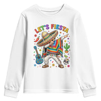 Lets Fiesta Youth Sweatshirt Funny Dabbing Boy Cinco De Mayo Fiesta