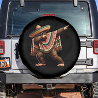 Funny Bigfoot Dabbing Cinco De Mayo Fiesta Spare Tire Cover