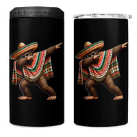 Funny Bigfoot Dabbing Cinco De Mayo Fiesta 4 in 1 Can Cooler Tumbler