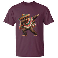 Funny Bigfoot Dabbing Cinco De Mayo Fiesta T Shirt