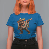 Funny Bigfoot Dabbing Cinco De Mayo Fiesta T Shirt For Women