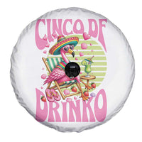 Cinco De Drinko Margarita Spare Tire Cover Funny Flamingo Fiesta