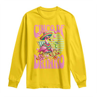 Cinco De Drinko Margarita Long Sleeve Shirt Funny Flamingo Fiesta