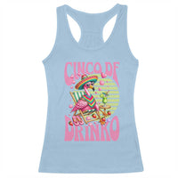 Cinco De Drinko Margarita Racerback Tank Top Funny Flamingo Fiesta
