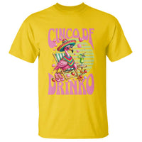 Cinco De Drinko Margarita T Shirt Funny Flamingo Fiesta