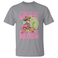 Cinco De Drinko Margarita T Shirt Funny Flamingo Fiesta