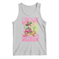 Cinco De Drinko Margarita Tank Top Funny Flamingo Fiesta