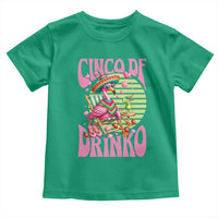 Cinco De Drinko Margarita Toddler T Shirt Funny Flamingo Fiesta