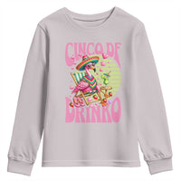 Cinco De Drinko Margarita Youth Sweatshirt Funny Flamingo Fiesta