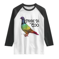 Pride Is Coo Pigeon Raglan Shirt Funny LGBTQ Pride Month