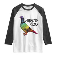 Pride Is Coo Pigeon Raglan Shirt Funny LGBTQ Pride Month