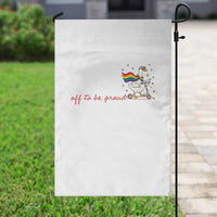 Silly Goose LGBTQ Pride Garden Flag Off To Be Proud