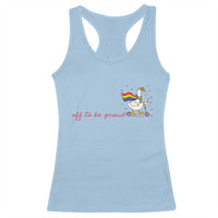 Silly Goose LGBTQ Pride Racerback Tank Top Off To Be Proud