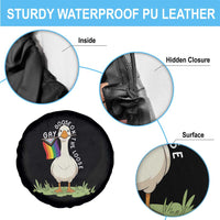 Silly Goose LGBTQ Rainbow Spare Tire Cover Funny Gay Pride Month
