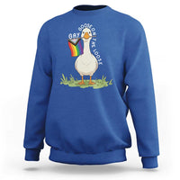 Silly Goose LGBTQ Rainbow Sweatshirt Funny Gay Pride Month