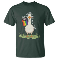 Silly Goose LGBTQ Rainbow T Shirt Funny Gay Pride Month