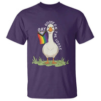 Silly Goose LGBTQ Rainbow T Shirt Funny Gay Pride Month