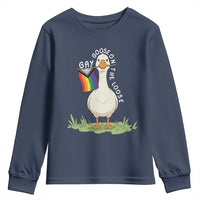Silly Goose LGBTQ Rainbow Youth Sweatshirt Funny Gay Pride Month