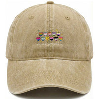 You Are Safe With Me Washed Cotton Baseball Cap LGBTQ Support Rainbow Flags Ally