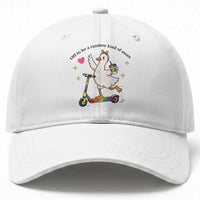 Off To Be Rainbow Kind Of Mom Baseball Cap LGBTQ Goose Mom Rainbow