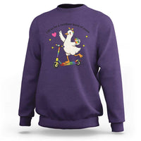 Off To Be Rainbow Kind Of Mom Sweatshirt LGBTQ Goose Mom Rainbow