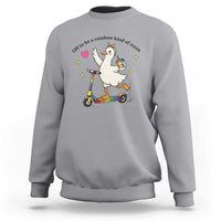 Off To Be Rainbow Kind Of Mom Sweatshirt LGBTQ Goose Mom Rainbow