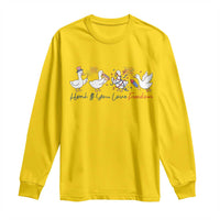 Silly Goose 4th of July Long Sleeve Shirt Honk If You Love Freedom