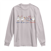 Silly Goose 4th of July Long Sleeve Shirt Honk If You Love Freedom