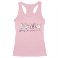 Silly Goose 4th of July Racerback Tank Top Honk If You Love Freedom