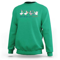 Silly Goose 4th of July Sweatshirt Honk If You Love Freedom