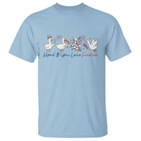 Silly Goose 4th of July T Shirt Honk If You Love Freedom