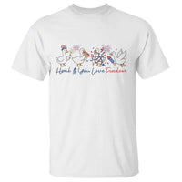 Silly Goose 4th of July T Shirt Honk If You Love Freedom