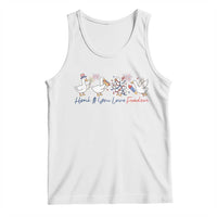 Silly Goose 4th of July Tank Top Honk If You Love Freedom