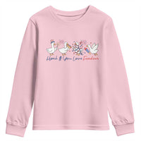 Silly Goose 4th of July Youth Sweatshirt Honk If You Love Freedom
