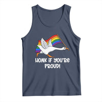 Silly Goose LGBTQ Rainbow Tank Top Honk If You're Proud