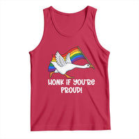 Silly Goose LGBTQ Rainbow Tank Top Honk If You're Proud