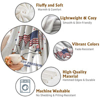 Freedom 250th Anniversary Throw Blanket Funny 4th Of July Silly Goose