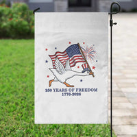 Freedom 250th Anniversary Garden Flag Funny 4th Of July Silly Goose